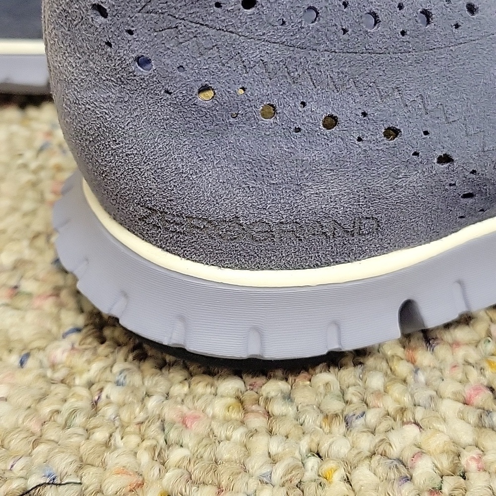 Cole Haan Gray Suede Wingtip Sneakers New/Like New - Picture 7 of 9
